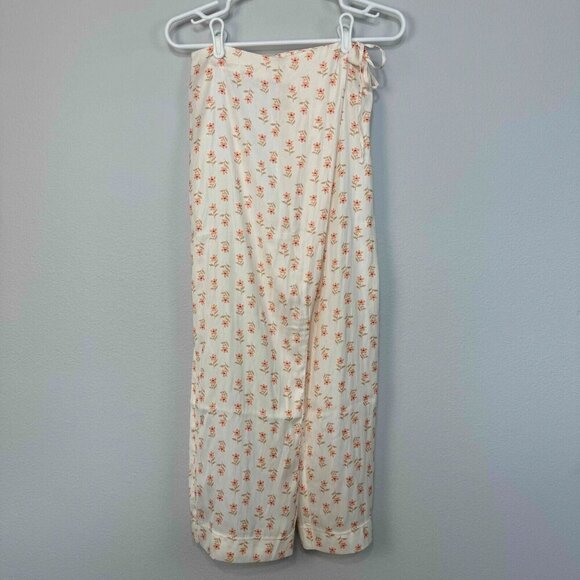Free People Intimately First Choice Lounge Pant Comfy Wrap-Front Floral Size XL - Picture 4 of 15